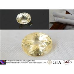 Vivid Yellow premium handcrafted cut Sapphire 1.13 ct