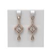Image 1 : 3.82 ctw Oval Diamond Earrings 18K Rose Gold