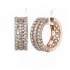 Image 3 : 7.28 ctw Marquise Cut Diamond Designer Earrings 18K Rose Gold
