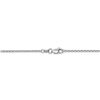 Image 2 : 14k White Gold 1.3 mm Solid Diamond Cut Cable Chain - 20 in.