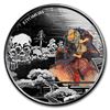 Image 1 : 2018 Fiji 1 oz Silver Samurai Proof (Colorized)
