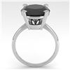 Image 3 : 9.0 ctw Oval Black Diamond Engagment Designer Ring 18k White Gold