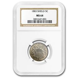 1883 Shield Nickel MS-64 NGC