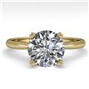 Image 1 : 2.03 ctw Certified VS/SI Diamond Engagement Ring 14K Yellow Gold