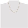 Image 2 : 14k 1.50 mm Handmade Regular Rope Chain Necklace - 20 in.