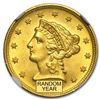 Image 2 : $2.50 Liberty Gold Quarter Eagle MS-63 NGC/PCGS