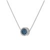 Image 3 : 1.5 ctw Intense Blue Diamond Necklace 18K White Gold