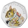 Image 1 : 2018 GB Silver 50p Beatrix Potter Proof (Mrs. Tittlemouse)