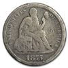 Image 1 : 1875-CC Liberty Seated Dime Above Bow Good