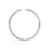 Image 3 : 2 ctw Diamond VS/SI Certified 22 MM Hoop Earrings 14k White Gold