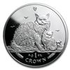 Image 1 : 2015 Isle of Man 1 oz Silver Selkirk Rex Cat Proof