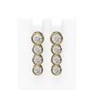 Image 1 : 3 ctw Diamond Earrings 18K Yellow Gold