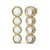 Image 2 : 3 ctw Diamond Earrings 18K Yellow Gold