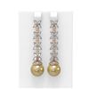 Image 1 : 5.79 ctw Diamond & Pearl Earrings 18K Rose Gold