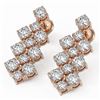 Image 1 : 4.74 ctw Diamond Designer Earrings 18K Rose Gold