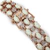 Image 3 : 14.15 ctw Opal & Diamond Bracelet 10K Rose Gold