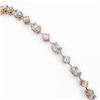 Image 3 : 6.24 ctw Oval Cut Diamond Designer Bracelet 18K Rose Gold