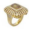 Image 1 : 7.16 ctw Canary Citrine & Diamond Ring 18K Yellow Gold