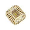 Image 3 : 7.16 ctw Canary Citrine & Diamond Ring 18K Yellow Gold