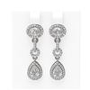 Image 1 : 4 ctw Diamond Earrings 18K White Gold