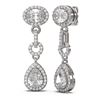 Image 2 : 4 ctw Diamond Earrings 18K White Gold