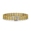 Image 1 : 20.93 ctw Citrine & Diamond Bracelet 14K Yellow Gold