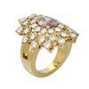 Image 1 : 5.72 ctw Morganite & Diamond Ring 18K Yellow Gold
