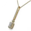 Image 3 : 1.6 ctw Emerald Cut Diamond Designer Necklace 18K Yellow Gold