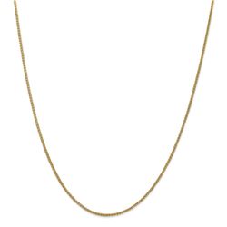 14k Yellow Gold Semi-Solid 1.55 mm Wheat Chain - 30 in.