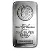 Image 1 : 5 oz Silver Bar - Morgan Design