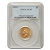 Image 1 : 1874 $3 Gold Princess AU-55 PCGS