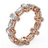 Image 2 : 4.16 ctw Marquise Cut Diamond Eternity Ring 18K Rose Gold