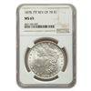 Image 1 : 1878 Morgan Dollar 7 TF Rev of 78 MS-65 NGC