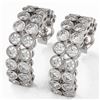 Image 1 : 3.08 ctw Diamond Designer Earrings 18K White Gold