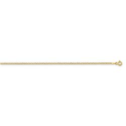 14k Yellow Gold 1.85 mm Semi-Solid Curb Link Chain - 28 in.