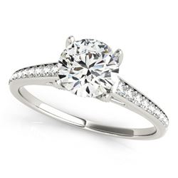 1.2 ctw Certified VS/SI Diamond Ring 18k White Gold