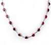 Image 1 : 27.0 ctw Ruby & Diamond Necklace 10k White Gold