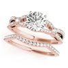 1.5 ctw Certified VS/SI Diamond 2pc Wedding Set 14k Rose Gold