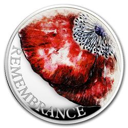 2018 Great Britain £5 Silver Remembrance Day Piedfort Proof