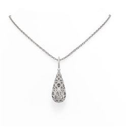 2.08 ctw Diamond Necklace 18K White Gold