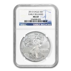 2013 Silver American Eagle MS-69 NGC (Early Releases)