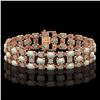 Image 1 : 14.15 ctw Opal & Diamond Bracelet 10K Rose Gold