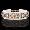 Image 2 : 14.15 ctw Opal & Diamond Bracelet 10K Rose Gold