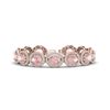 Image 1 : 23 ctw Morganite & Micro Pave VS/SI Diamond Bracelet 10k Rose Gold