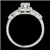 Image 2 : 1.33 ctw Certified Diamond Solitaire Ring 10k White Gold