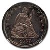 Image 2 : 1867 Liberty Seated Quarter PF-64 NGC