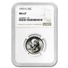 Image 1 : 1953-S Washington Quarter MS-67 NGC