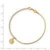 Image 2 : 14k Yellow Gold Polished Religious Bangle - 7 in.