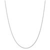 Image 2 : 14k White Gold 1.2 mm Parisian Wheat Chain - 22 in.