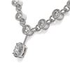 Image 3 : 11.5 ctw Oval Cut Diamond Designer Necklace 18K White Gold